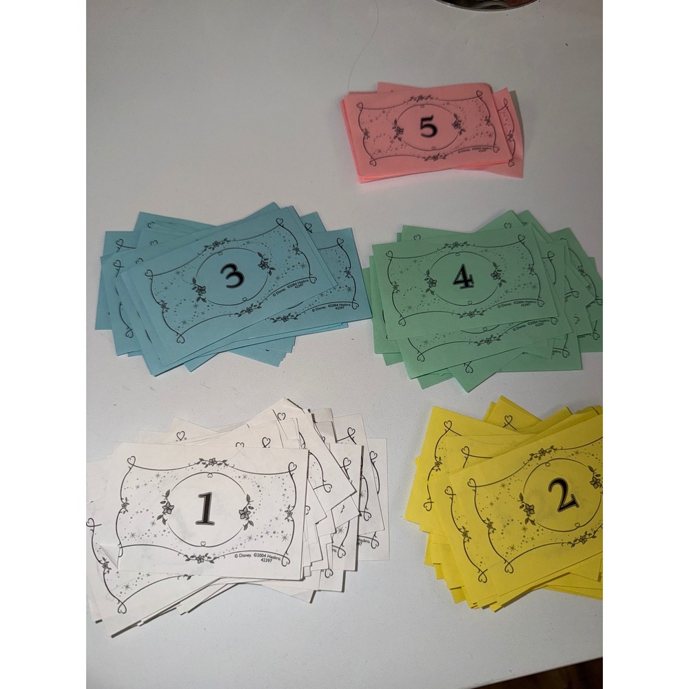 Disney Princess Monopoly Junior Replacement Money 2004 Hasbro Edition Game Parts